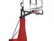 Supporto Canestro da Basket Esterno Adulti con Tabellone da 55 Pollici e Base Stabile Sist...