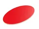 AUPROTEC 18mm Piano del Tavolo rosso 1000 mm x 400 mm ellittico Pannello Multistrato rives...