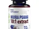 Muira Puama 5000mg Equivalente (500mg di estratto 10:1) 500mg 90 capsule vegane, Testato i...