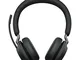 Jabra Evolve2 65 Wireless PC Headset – Noise Cancelling, Ottimizzato per Microsoft Teams,...