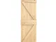 vidaXL Porta Scorrevole con Set Hardware 70x210 cm Legno Massello Pino