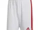 adidas Squad 21 SHO, Pantaloncini Unisex-Adulto, White/Team Power Red, 2XL