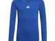 adidas Team Base Tee Y, Maglia lunga Bambini e ragazzi, Team Royal Blue, 11-12 anni