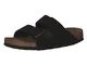 Birkenstock Arizona Nero Plantare Morbido Pelle Scamosciata