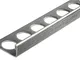 2,5 METRO – Altezza: 10mm PREMIO profili per pavimenti angolo acciaio inox V2A satinate, m...