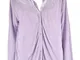 Diana Gallesi Cardigan Camicia Lilla Donna Viscosa Lino XL