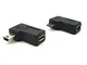 Duttek Micro USB a Mini USB Combo Adattatore, ad Angolo retto 90 Gradi 1 PC Mini USB Masch...