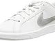 Nike Wmns Court Royale, Scarpe da Tennis Donna, Bianco (White/Metallic Silver 100), 43 EU