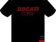 Ducati T-Shirt Maglia Nera Uomo Corse - Ufficiale 2019 - TG. S