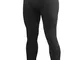 Woolpower, Long Johns 400, leggings termici, per uomo, con patta, Uomo, 6344, black, M