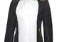 rh+ IND2849 017XL, Zero W Jacket Donna, White/Black/Gold, XL