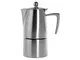 Ilsa Caffettiera slancio Satin Fondo induzione tazzine 4 Moka Guarnizioni, 4 Cups, Acciaio...