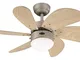 Westinghouse Lighting 78158 Ventilatore A Soffitto Per Interni A Sei Pale, Beige, 76 x 76...