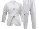 adidas WT Taekwondo Student Dobok Senza Strisce Arti Marziali WTF Bambini Uniforme, WT Tae...