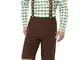 SMIFFYS Costume Bavarese Alpino,Verde e Marrone,con Camicia e Lederhosen Smiffy's, Colore...