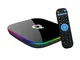 Android TV Box, Q Plus Android 10.0 TV Box 4GB Ram/32GB Rom H616 Quad-Core Supporto 2.4Ghz...