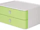 HAN 1120-80 SMART-BOX ALLISON, Cassettiera Impilabile Con 2 Cassetti, Lime Green