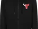 New Era NBA Gradient Wordmark Chicago Bulls Felpa con Zip Black