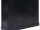 vidaXL Credenza con 10 Cassetti Nera 113x30x79 cm in Legno