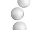 Sfera, D: 5 cm, polistirolo, 50 pezzi.