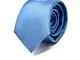 Sweet Leaf Cravatta da uomo Azzurro - 100% Seta - Classica, Elegante e Moderna - (ideale p...