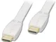 Cavo Flat HDMI Standard Bianco, 7,5m