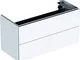 Geberit Mobiletto Singolo Vanity, 894x465x396mm, 2 cassetti, a Parete, 500385, Colore (Ant...