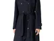 Tommy Hilfiger Trench Donna 1985 Cotton Blend Trench Trench, Blu (Desert Sky), 40