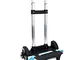 Trolley Carrello per Zaino Carrellino Porta Borsa Trasporto (Blu, 6 Ruote)