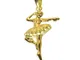 Ciondolo a forma di ballerina in oro 585 14 carati (articolo 208048), Oro giallo, Nessuna...
