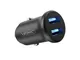 YSONIC - Caricatore USB per Auto - Ideale per Dispositivi con USB, Telefoni Cellulari, Sma...