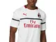 PUMA AC Milan Away Shirt Replica SS, Maglietta Uomo, Bianco (White/Tango Red), L