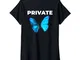 Donna Private Butterfly Club Worldwide Europe Earth Travel Maglietta con Collo a V