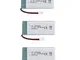 YUNIQUE ITALIA 3 Pezzi Batteria Lipo Ricaricabile (3.7v, 1200mAh Lipo) per Rc Droni Quadri...