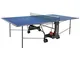 Garlando Tavolo da Ping Pong Challenge Indoor con Ruote per Interno Blu