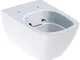 Geberit WC con lavabo Smyle Square, Senza Bordo, sospeso, 4,5/6l, Chiuso, colorazione: Bia...