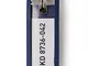 Durable 195703 - Key Clip, portachiavi, blu, confezione da 6 pezzi