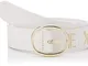 ARMANI EXCHANGE Studs Cintura, Bianco (Bianco/White 00010), No Aplica (Taglia Unica: Small...