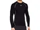 Under Armour UA HeatGear Long Sleeve, Maglia A Maniche Lunghe Uomo, Nero (Black/Steel (001...