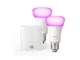 Echo Flex + Lampadine intelligenti a LED Philips Hue White & Color Ambiance, confezione da...