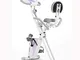 Wxxdlooa Cyclette elettromagnetiche pedaliera Sportiva Spinning Bike Pieghevole Fisso dell...