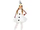 Guirca- Costume Pupazzo di Neve Olaf, Bambina 5-6 Anni, Colore Bianco, 41628
