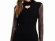 Desigual Vest_maky 2000 Black Abito Casual, Nero, XL Donna