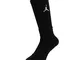 Nike Jordan fligh Crew Socks, Calzini Uomo, Black/White, L