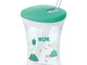 NUK Action Cup tazza per bimbi | 12+ mesi | Coperchio con chiusura ad avvitamento e cannuc...