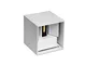 Applique cubo Led 10W IP65 per esterno ed interno bioemissione Bianco Caldo 3000K bianco