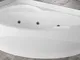 Vasca Bagno Idromassaggio Angolare Curva Asimmetrica Novellini Vogue Hydro Disinfezione 16...