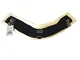 USG - Cintura Corta in Nylon con Imbottitura in Pelliccia Sintetica, 40 cm, Colore: Nero/B...