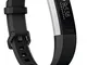Fitbit Alta HR, Braccialetto per Il Fitness + Battito Cardiaco Unisex-Adulto, Nero, Large