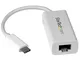 STARTECH.COM Adatattore di Rete USB-C a RJ45 Gigabit Ethernet, USB 3.1 Gen 1. 5 Gbps, Bian...